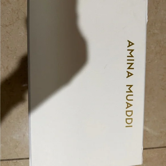 Amina Muaddi Begum Slingback Heels, metal rainbow color - Picture 9 of 10